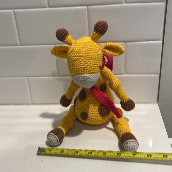 Handcrafted Sleepy Giraffe Amigurumi Crochet Stuffed Animal Toy Doll Figure 🦒 - Picture 12 of 13